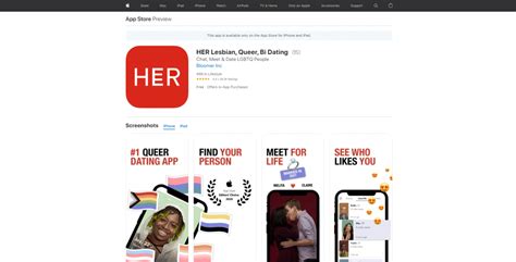 Her daying app  However, Her offers something a little different, in that it is specifically aimed at lesbians and bisexuals who want to chat, meet or hook up with other lesbians